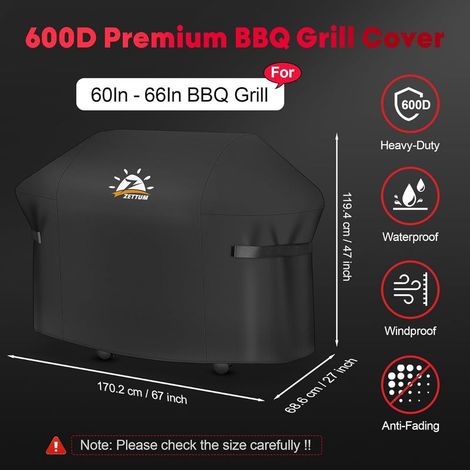 170 cm Grillabdeckung – 7108 – Outdoor-Grillabdeckung für Gasgrills der Summit 400 Serie – Wasserdichte Schutzhülle – Passend für Weber Summit 470, 420, 2022 Genesis S-325s (1/5)