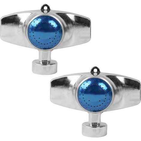 Rundum-Metallsprenger mit 360°-Spannweite, 2er-Set, zur Bewässerung kleiner Bereiche im Garten, auf dem Rasen und im Gemüsebeet, Reichweite bis zu 9 Meter (blau) (1/5)