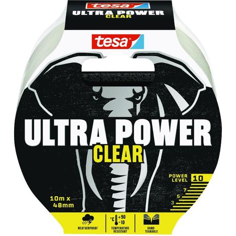 tesa ULTRA POWER CLEAR 56496-00000-00 Reparaturband Transparent (L x B) 10 m x 48 mm 1 St.