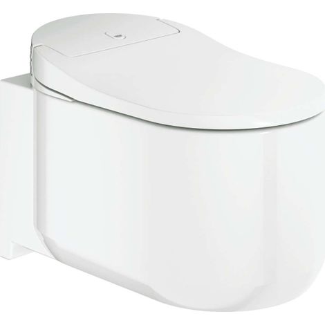 WC japonais suspendu lavant – Technologie GROHE PowerFlush – Surface AquaCeramics anti-adhérente – 39354SH1 (1/10)