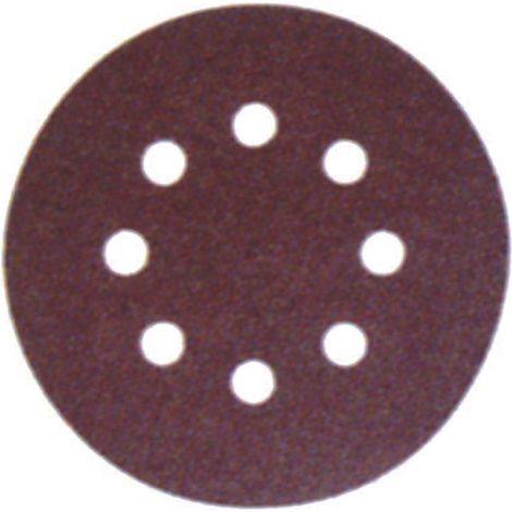 Dischi Carta Abrasiva Forata Con Velcro Per Rotorbitali Ø Mm.125 - grana 320 blister da pz.10