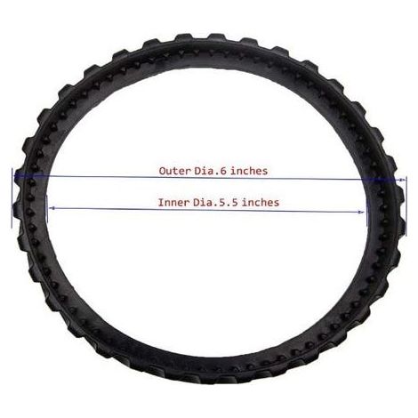2 Pièces chenilles adaptables pour Zodiac MX6 MX8 MX9, pneus de Robot Nettoyeur Piscine Baracuda R0526100 (1/3)