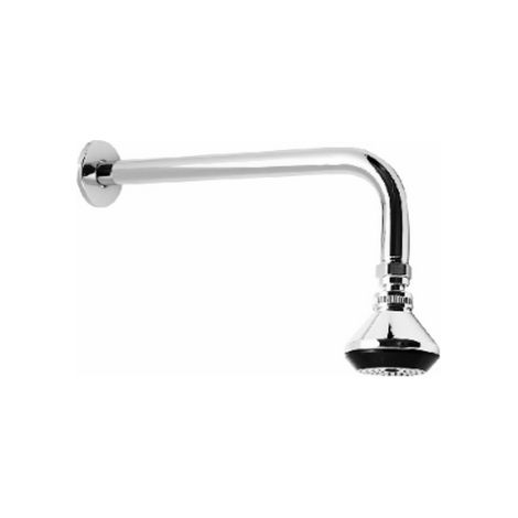 Bras de douche Dianhydro avec pommeau de douche chrome' longueur 30 cm   6,2 cm