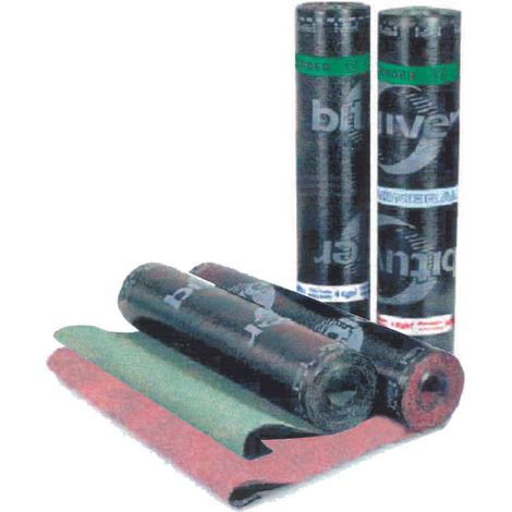 Guaina bituver xb-10 mineral poliestere - peso 4,5 kg./mq  verde bituver mineral xb-10