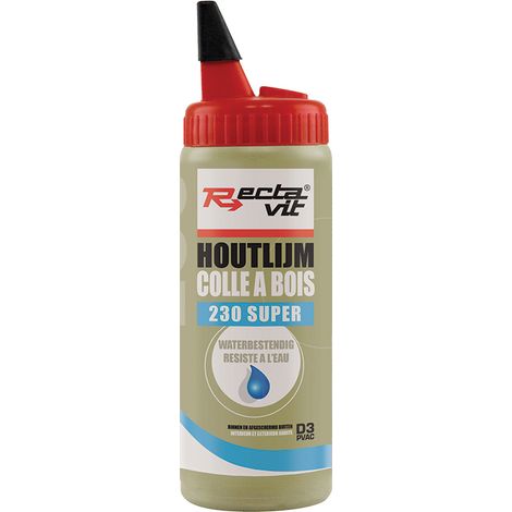 Colle blanche à bois milieu humide - Contenance : 500 g - RECTAVIT
