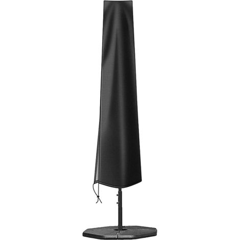 Housse Pour Parasol - Tissu Oxford 210D - Imperméable - Adaptée Parasols Jusqu'à 12 Pieds - Avec Fermeture Éclair Et Cordon De Serrage - 1 Pièce (1/5)