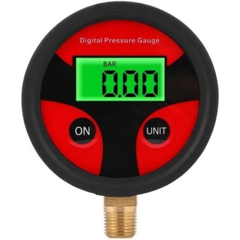 Manomètre Numérique de Pneu, Manomètre Jauge de Pression des Pneus de Voiture Digital LCD Jauge de Pression d'Air des Pneus LCD Numérique pour Voiture Camion Moto 0-200PSI (1/5)