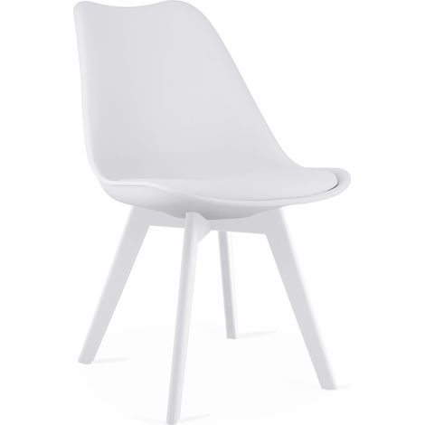 Silla Mark - blanca / patas blancas x 1 (1/5)