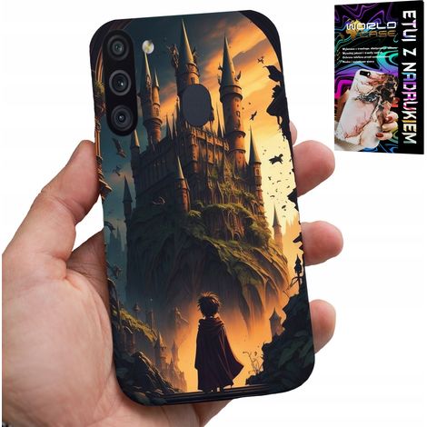 Funda para Samsung Galaxy A21 - Funda para un fanático de la magia, magos, varitas y cremalleras. (1/5)
