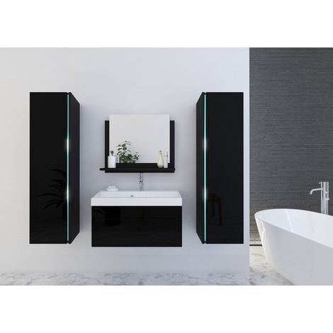 Ensemble meuble de salle de bain et vasque DREAM II 60 CM noir