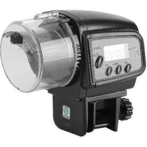 Distributeur automatique de nourriture pour poissons - Distributeur de nourriture électronique numérique LCD avec minuterie pour aquarium (1/5)