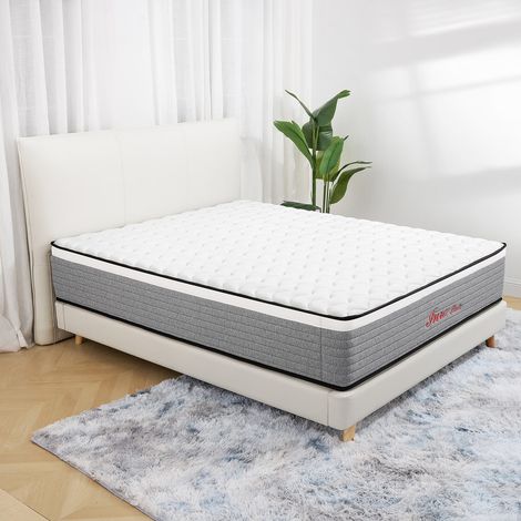 Matelas 160x200 cm INRE, Mousse à Mémoire de Forme, Epaisseur 20cm, Confort Ferme, Confort Optimal, 7 Zones Ergonomique