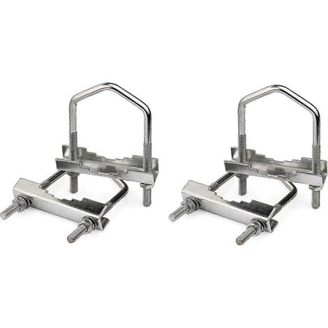 Kit de montage Yagi pour antenne WiFi, mât et pince (2 pièces), compatible avec les antennes WiFi et LoRa d'extérieur. WHBYV (1/4)