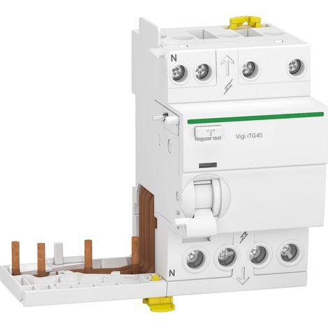 Acti9 iTG40 - module différentiel Vigi tête de groupe - 3P+N 40A 30mA type AC