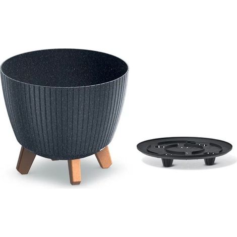Lamia ECO Wood DLAL240W anthrazit Prosperplast Blumentopf