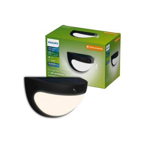 Applikatore LED solare Swyn nero 3,8 W