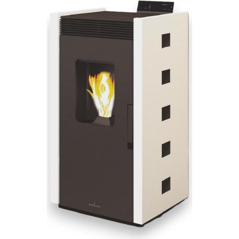 Poêle à granulés - BRONPI Zoe 9 kW Blanc (1/2)