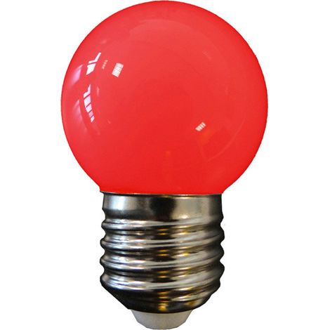 Lampadina LED E27 sferica 1w 80lm luce rossa ø45x69mm EDM (1/3)