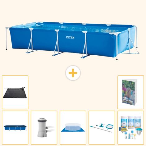 Intex Piscine Tubulaire Rectangulaire - 450x220x84 cm - 8-pièces S21128 (1/4)