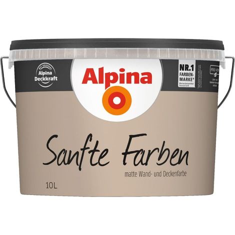 Alpina Sanfte Farben Wandfarbe 10 L sandstein Wandfarbe (1/2)