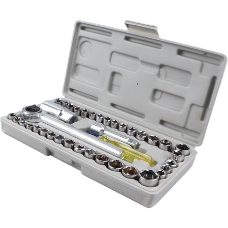 Jeu de clés à douille combinées micro en acier au carbone pour la réparation automobile et domestique (1/5)