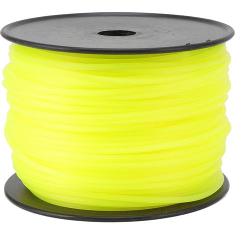 Cordon de tondeuse à gazon Quadrate de ligne de coupe-bordure de 3mm pour Husqvarna jaune 168m/551.2ft