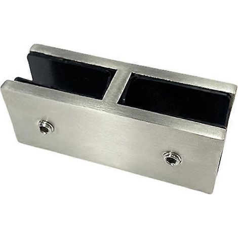 Clip de fixation d'angle fixe à 180° pour paroi de douche/salle de bain en acier inoxydable 304 moulé épais (1/5)