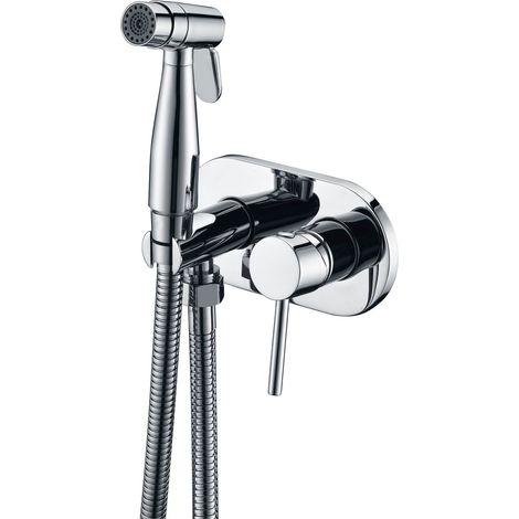 Robinet de bidet avec un seul levier  Modèle MAUI  Couleur grise  Finition chromée [ IMEX® ]