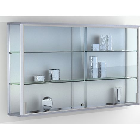 FRANKEL kaiserkraft, Vitrine murale LINK, 2 tablettes, portes