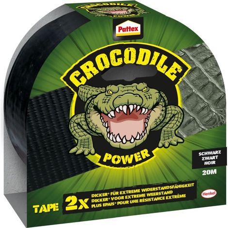 Ruban Pattex Crocodile ruban adhésif noir 20m (1/3)