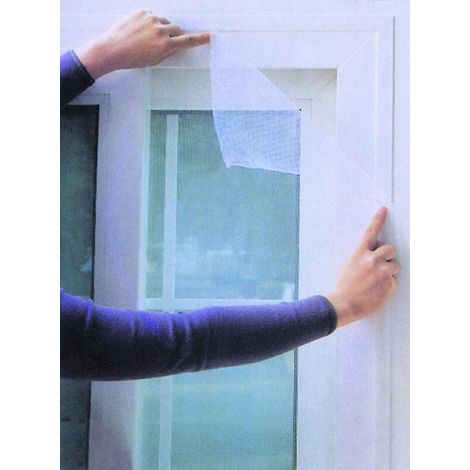 Fenster Fliegengitter weiß oder schwarz 150x150cm Insektenschutz Insektennetz - weiss (1/2)
