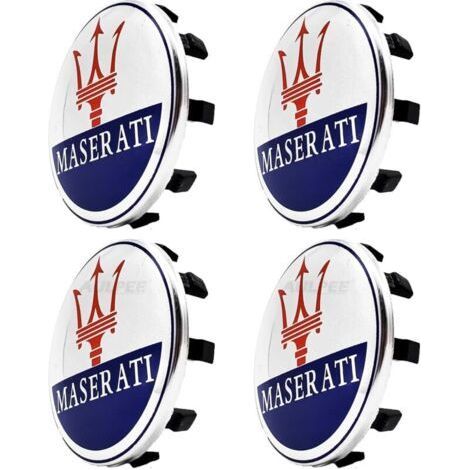 Hubcaps Hubcaps with central logo 60 mm ABS material Compatible with Mesertatti accessories (Maser blue red) (1/5)