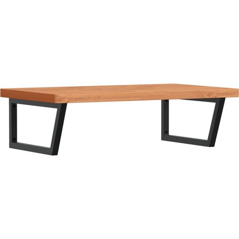 Maison Exclusive - Waschbeckenregal Wandmontage Stahl und Massivh