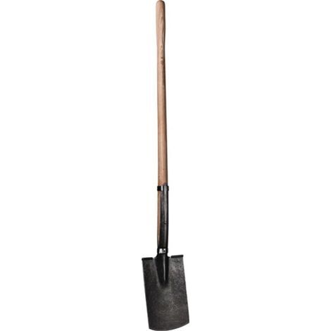 KRUMPHOLZ Bêche à drainer dimensions de la lame 285 x 180 mm avec poignée en forme de bouton - 1408 (1/3)