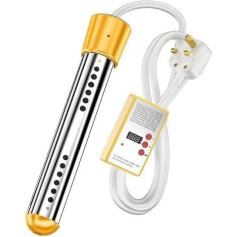 3000W Bath Heater, Electric Immersion Heater, Travel Immersion Heater, Stainless Steel Immersion Heater, Electric Water Heater for Swimming Pools (1/2)