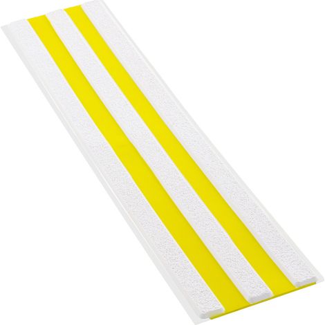 Bande d'aide à l'orientation - BAO 3 Nervures - Blanc/Jaune - 6103042 (1/5)