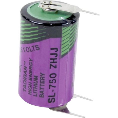 Tadiran Batteries SL 750 PT Spezial-Batterie 1/2AA U-Lötpins Lithium 3.6 V 1100 mAh 1 St.