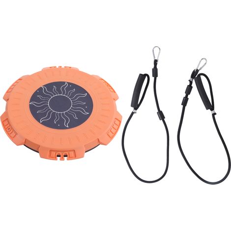 Disque de torsion abdominale avec corde à tirer - Planche d'équilibre fitness pour maison et bureau - Orange (1/5)