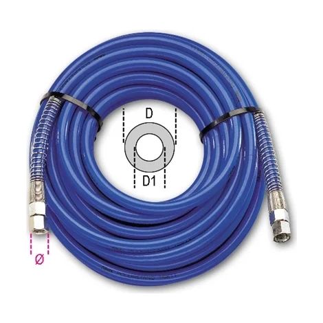 1/4 beta 1915d - 8x12 mm tube en polyuréthane avec filet