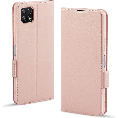 CUSTODIA CHIUSA CON APERTURA PER SAMSUNG GALAXY A22 5G ROSA ELEGANTE SM-A226B (1/5)