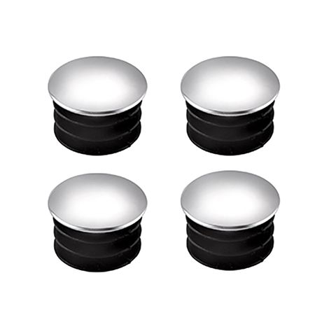 Embout chromé pour tuyau fi25mm 4 pièces.