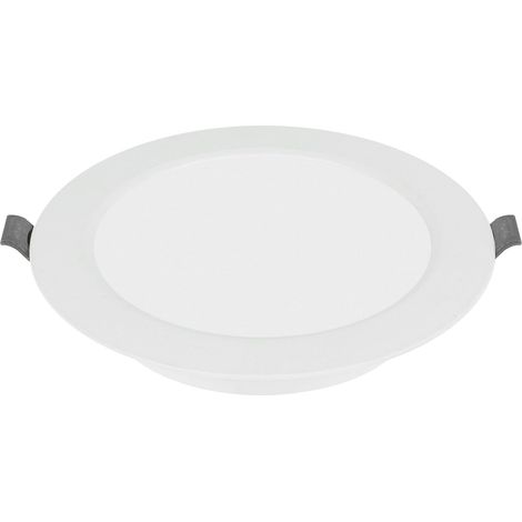 Spot LED encastrable plat 4 W 300 lm – Plafonnier rond 4000 K blanc neutre IP40 – Panneau LED encastrable AC 220-240 V – Ø 10,5 cm (1/2)