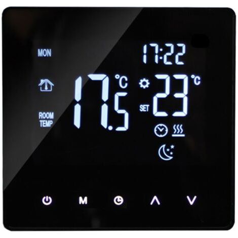 Intelligenter Heizungsthermostat, digitaler Temperaturregler, LCD-Touchscreen, wöchentlich programmierbarer Warmwasserbereiter, Frostschutzthermostat für Zuhause, Schule, Büro FLITI