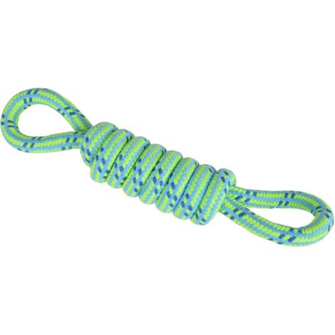 Jouet pour Chien "Corde Nœud 2 Poignées" 36cm Vert (1/2)