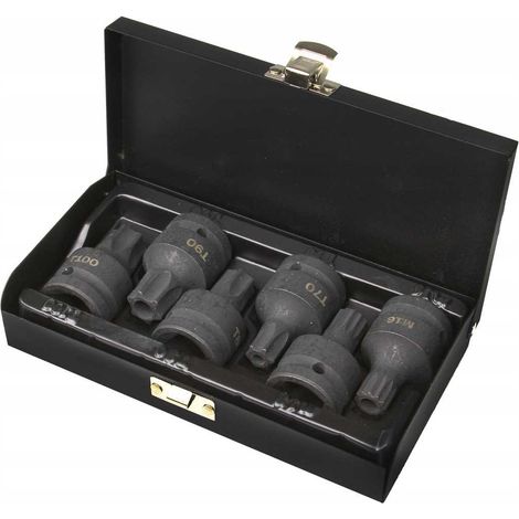 Juego de vasos y puntas de impacto de 3/4" MP Torx+ Spline (1/5)