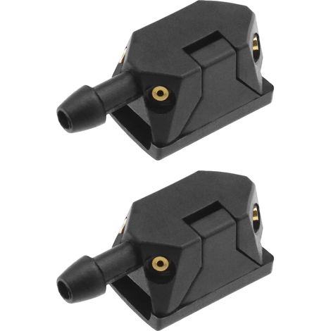2pcs Front Rear Car Windscreen Washer Nozzle Spray Nozzle Universal Washer 4 Holes for 8mm 9mm Wiper Arm (1/5)
