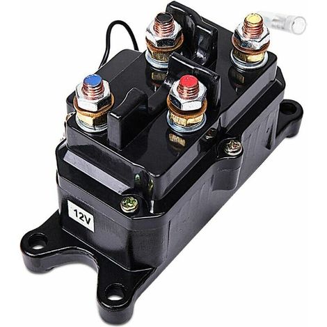 Relais de Solénode Treuil pour Treuil électrique 12 v Heavy Duty Upgrade Equiv 250 a Amp pour 2000lbs-5000lbs ATV UTV
