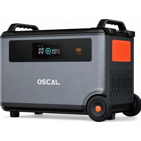 Batterie d’extension OSCAL BP3600 3600 Wh LiFePO4 – Compatible PowerMax 3600/6000, contrôle App (1/5)