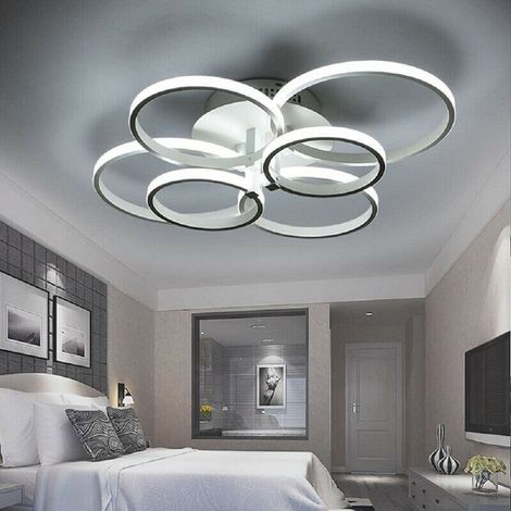 Trade Shop - PLAFONIERA LED MODERN 6 ANEL LAMPADARIA 51 W LUCE FREDDA CALDA NATURALE C08 -