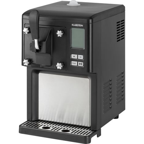 Klarstein Sweet Sundae Heladera Compresor 1,5l Acero inoxidable Negra
